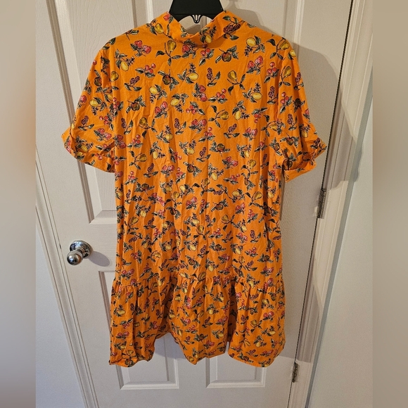 Donna Morgan Collared High Neck Button Down Folded Short Sleeve Plus Size 18 - Picture 5 of 7